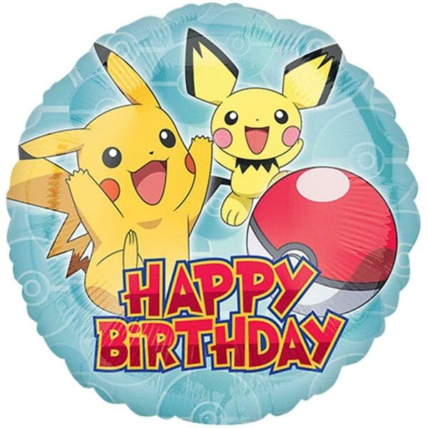 Loftus International 18 in. Pokemon Birthday Balloon A3-6333